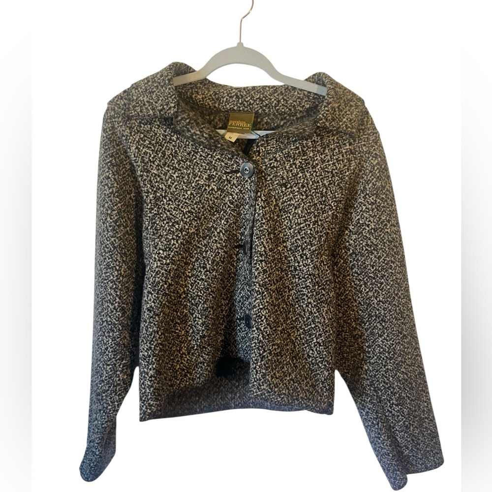 maralyce ferree scarborough maine grey jacket cozy layering medium